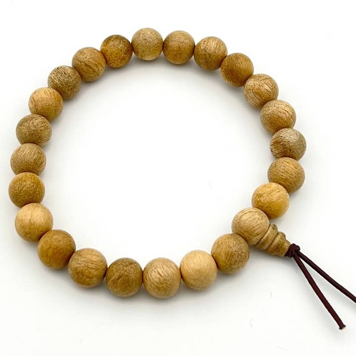 Namu Baru Inc. - Wholesale Beaded Bracelet - Camphor Wood Beaded Bracelet - Wrist Mala - 8mm1