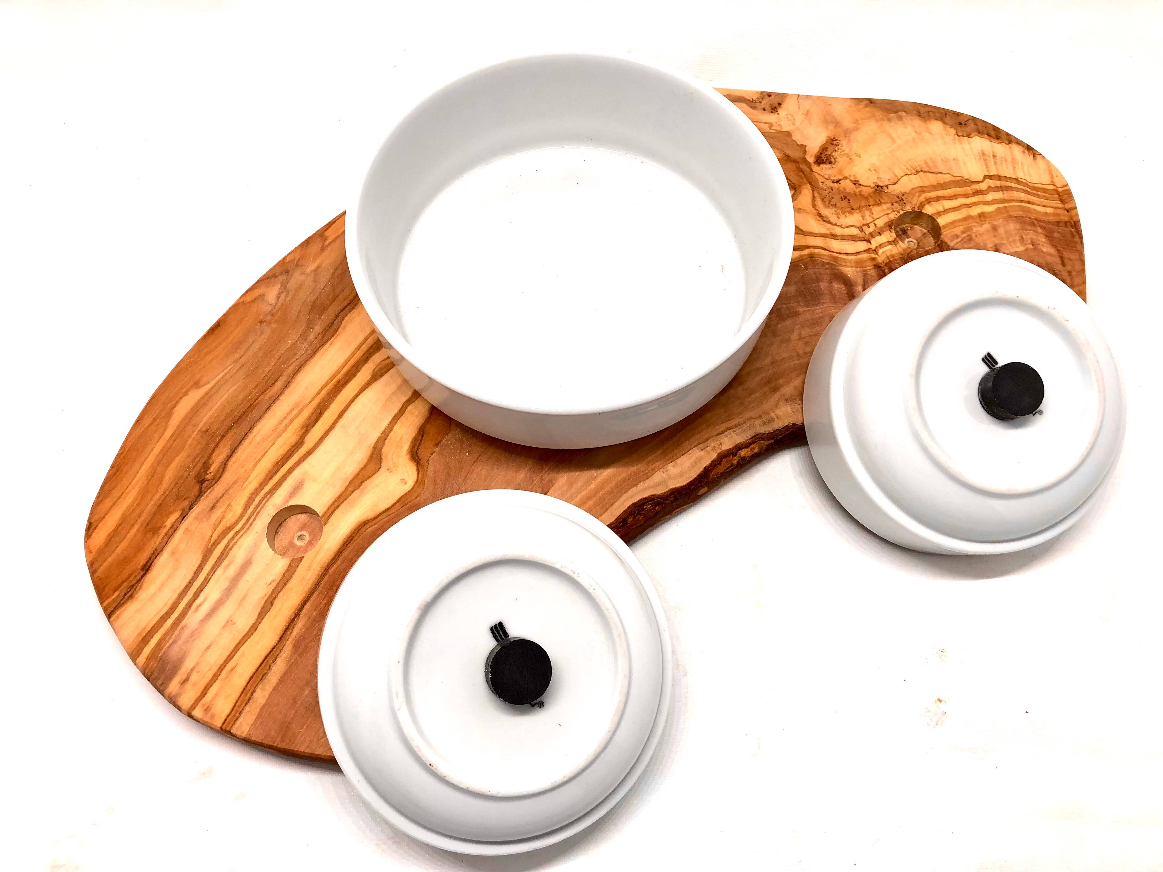 olivenholz-erleben - Wholesale Pet Bowl - Cat/Dog - RUSTY TRIO wet and dry food feeder + water4