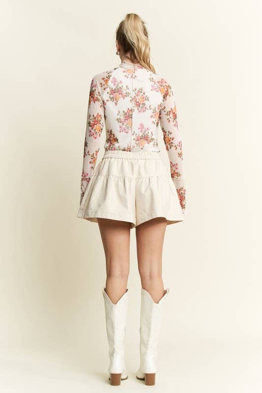 JADE BY JANE - Wholesale Shorts - Women's - SOLID HIGH WAIST RUFFLE PANTS10