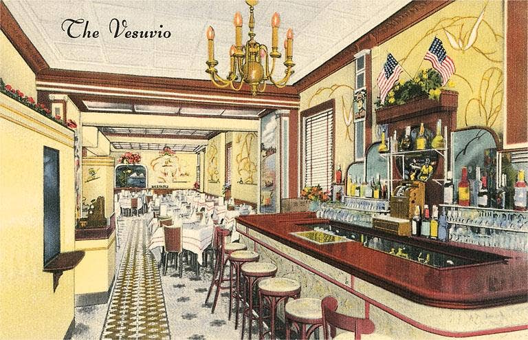 Found Image Press - Vente Autocollant - Autocollant RE-130 Le Café Vesuvio0