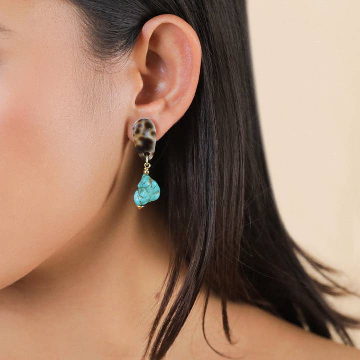 Nature Bijoux - Wholesale Dangle Earrings - SURABAYA baroque howlite stud earrings1