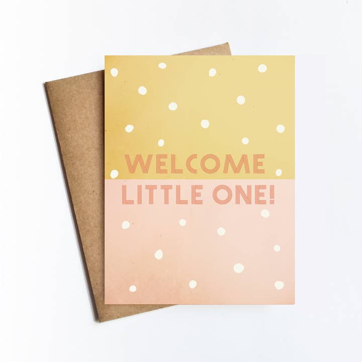 Carte de bienvenue Little One pour la vente par Kate Moore Creative Studio