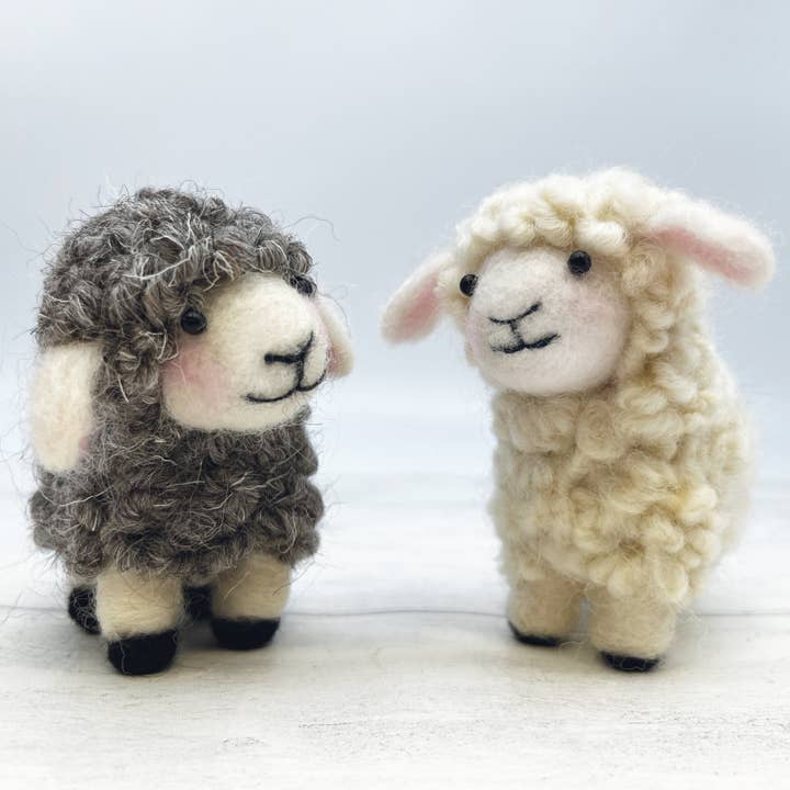 Beginner Needle Felting Kit, Spring Lambs for wholesale by Bergin & Bath