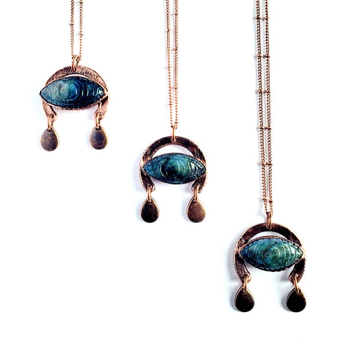 Labradorit Weeping Eye Halskette für den Großhandel von MergingMetals