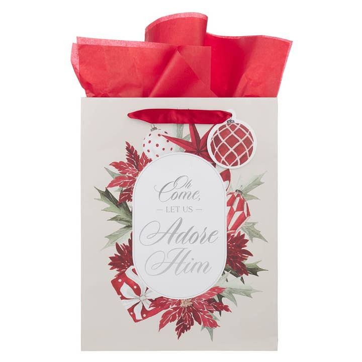 Gift Bag LG Portrait Christmas Time for wholesale by Christian Art Gifts