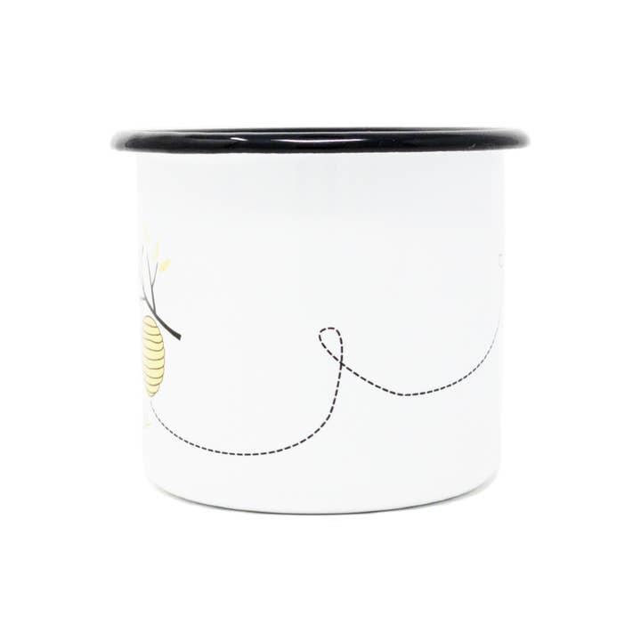 Sister Bees LLC – wholesale Coffee mug – 12 oz. Enamel Bee Love Mug