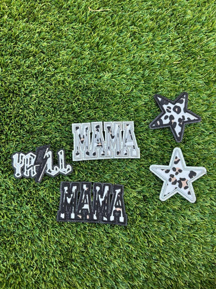 Trendiger Glitzer-Leopardenmuster-Aufnäher für den Großhandel von Eric Hill Designs, LLC