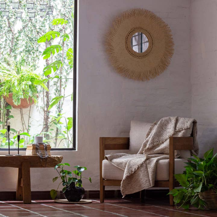 Under The Bough - Wholesale Throw Blanket - Matizado Handloomed Cotton Blanket — Sepia2