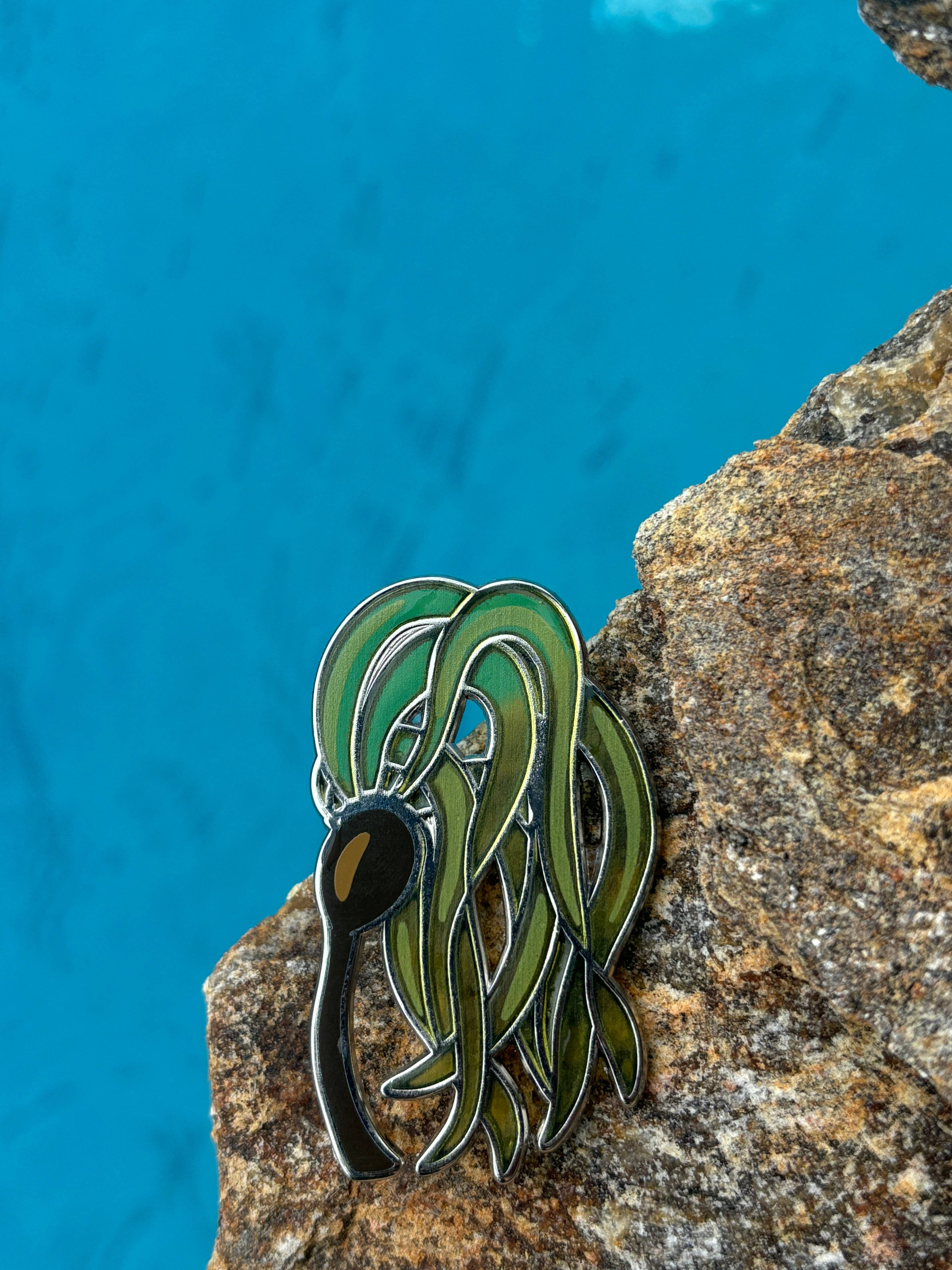 Fin Pin Shop - Wholesale Lapel Pin/Button - Bull kelp enamel pin2