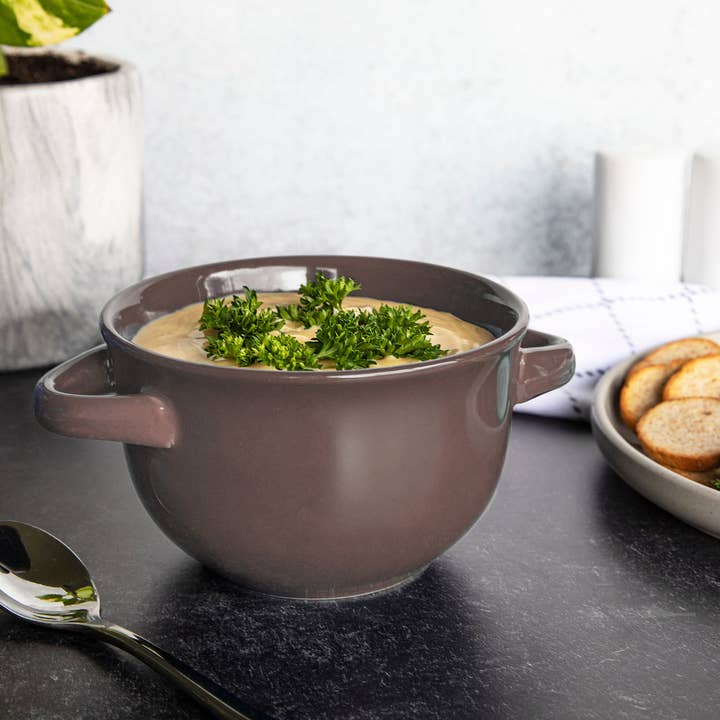 Kook - Wholesale Serve Bowl - Kook Ceramic Soup Crocks, 18 oz, Set of 414