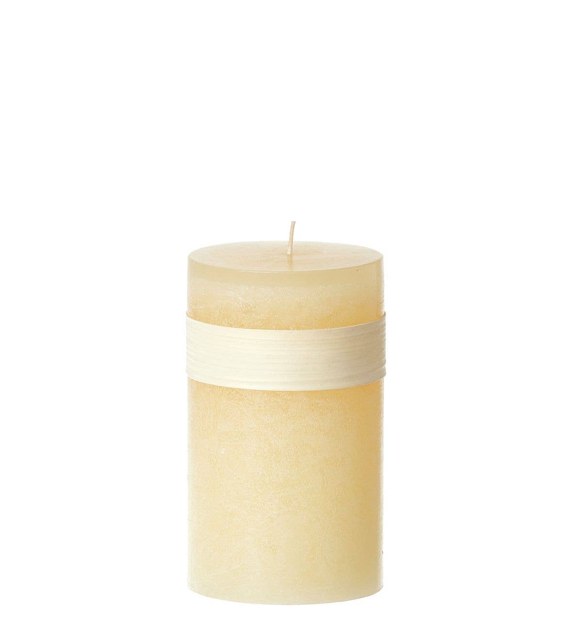 Lübech Living - Wholesale Pillar Candle - Timber Candle Straw