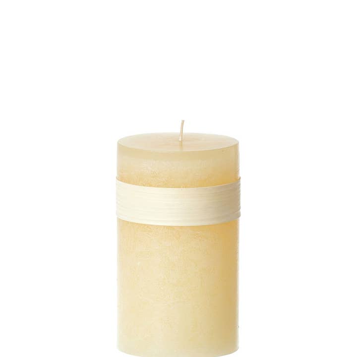 Lübech Living - Wholesale Pillar Candle - Timber Candle Straw0