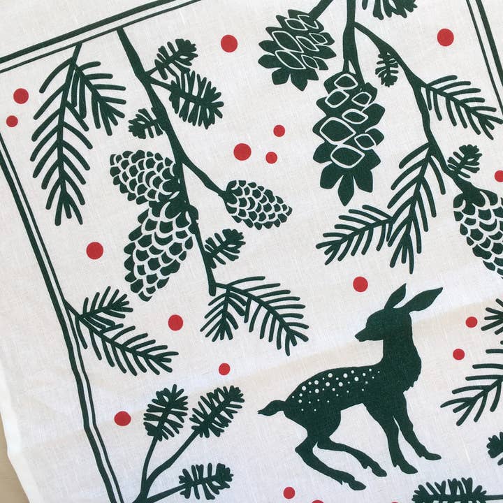 Fawn Linen Blend theedoek voor wholesale door Square Love