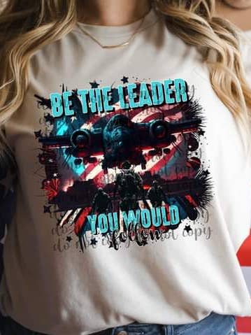 Hello Sunshine Boutique - Wholesale Screen Printed T-Shirt - Women's - Be the Leader Tee0
