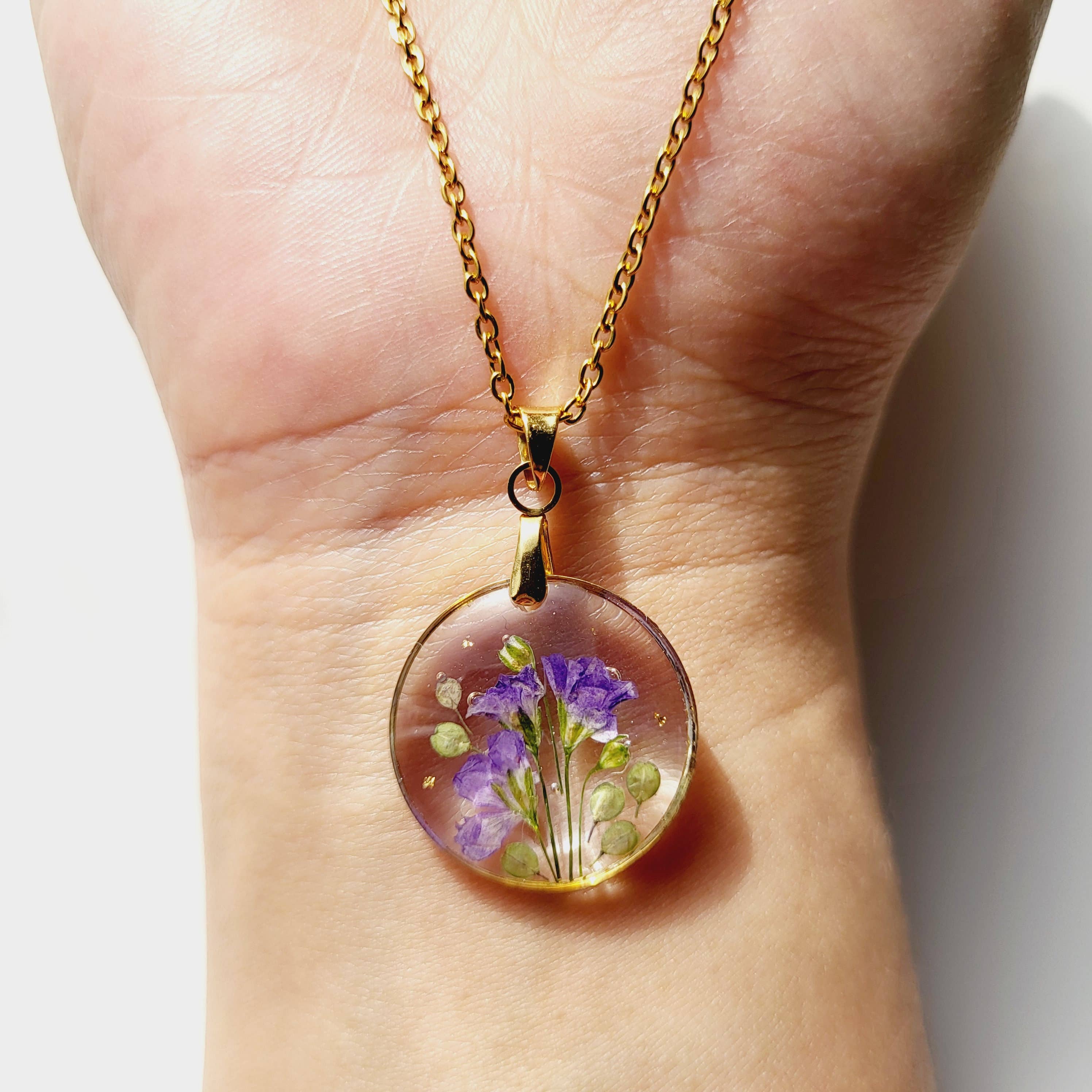 Rhodonco – Engroshandel Halskæde med vedhæng – September fødselsblomst halskæde - Morgenfrue3