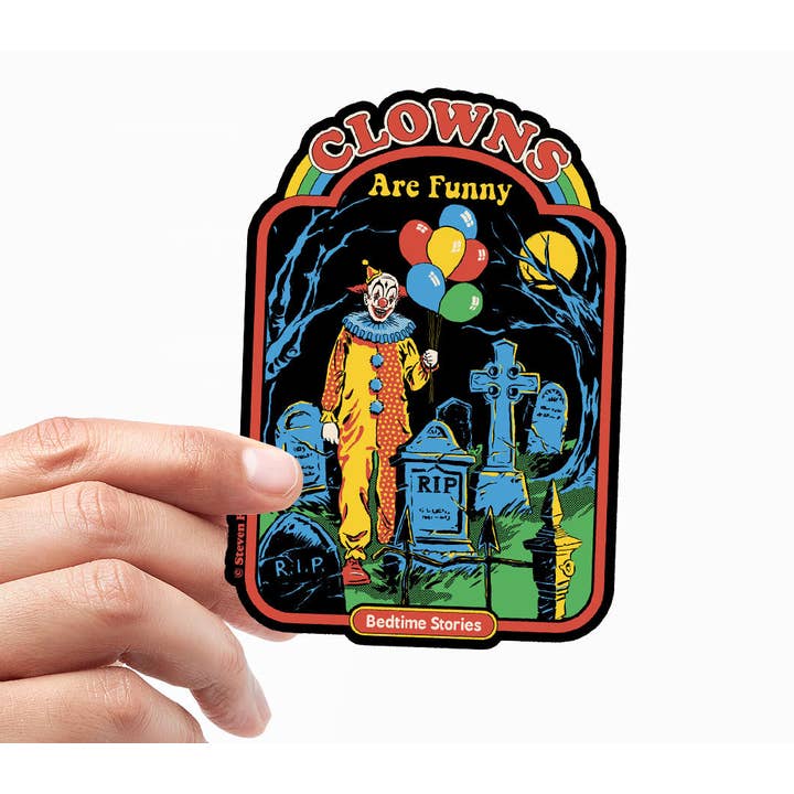 Hybris Production AB - Wholesale Sticker - Steven Rhodes - Clowns Are Funny Sticker