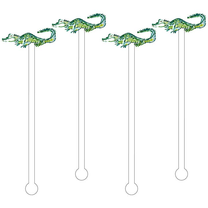 BÂTONNETS À MÉLANGER EN ACRYLIQUE AS X EVELYN HENSON AL-A-GATOR pour la vente par XO ACRYLICS | ACRYLIC STICKS