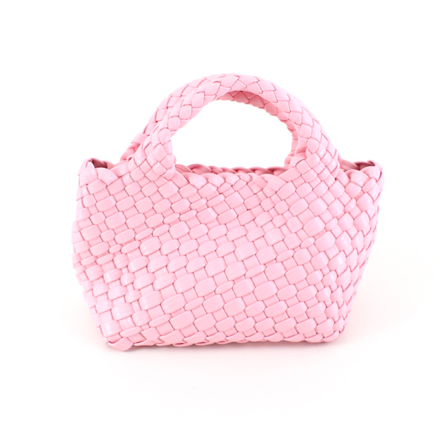 Pretty Persuasions - Wholesale Tote Bag - Women's - P24012 Small Woven Tote Crossbody Bag w/Cosmetic Pouch4