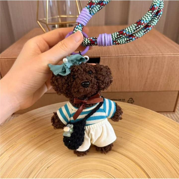 FurDecoration - Wholesale Keychain - Women's - Cute Plush Teddy Bear Keychain Crossbody Bag1