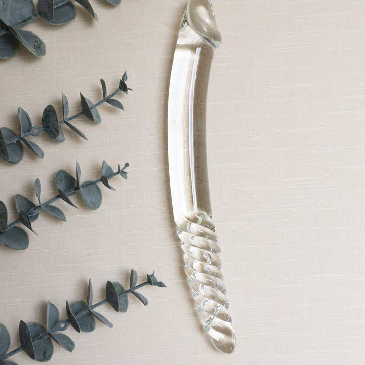 The Natural Love Company - Wholesale Sex Toy - Tansy Helix | Elegant 9" Glass Dildo1