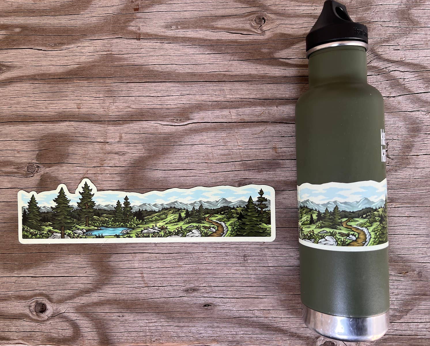 Sticker Art - Wholesale Sticker - Mountain Sticker Wrap2