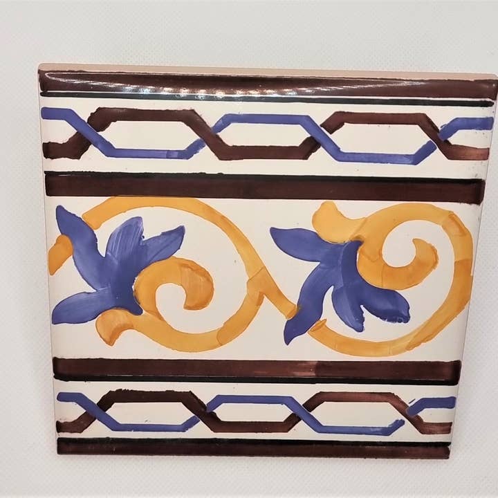 Handbemalte Fliesen: Untersetzer und Topflappen - Persischer Wandteppich für den Großhandel von Hazbruk Ceramics