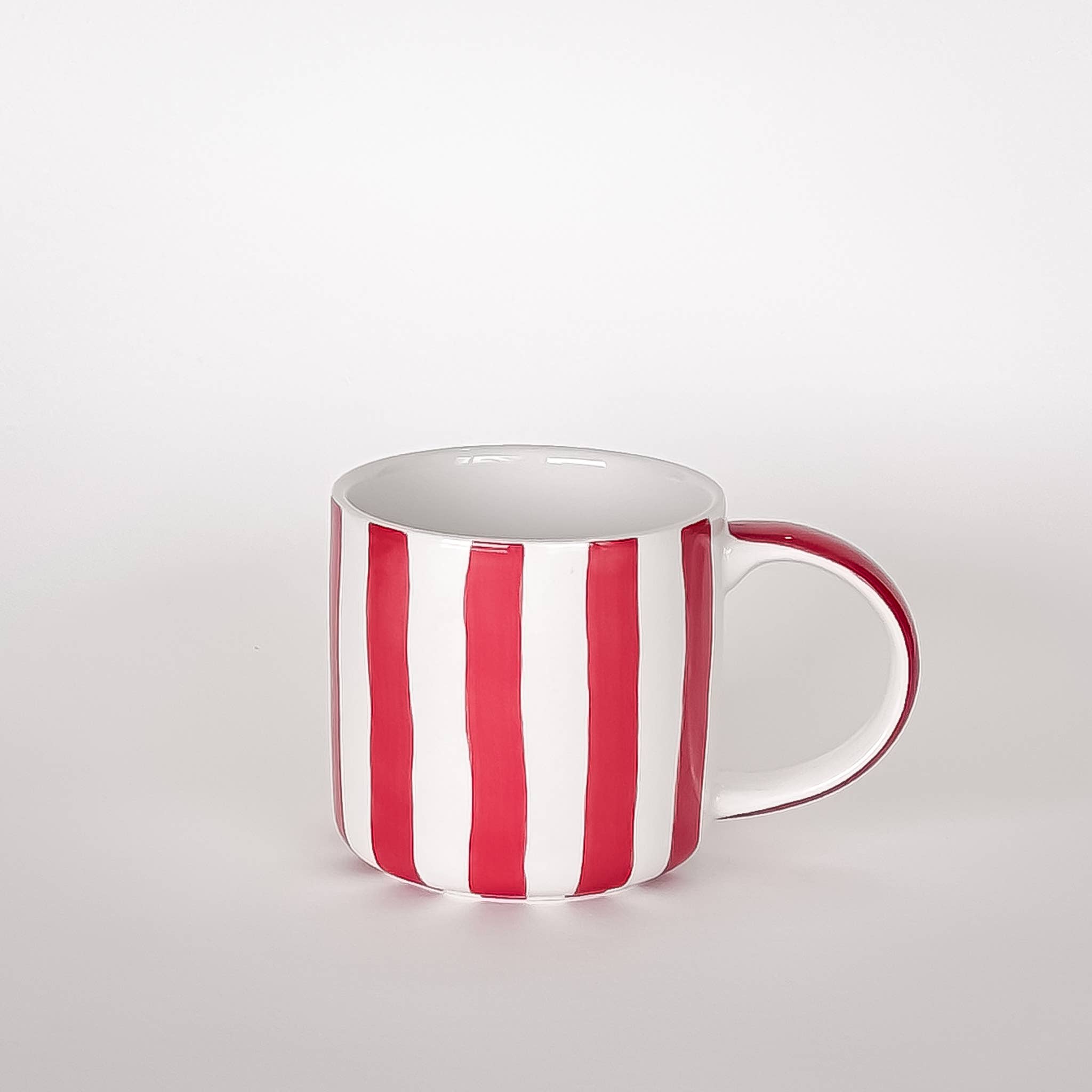 Magazin Minori – Caneca por atacado – Becher Stripes - tramonto red
