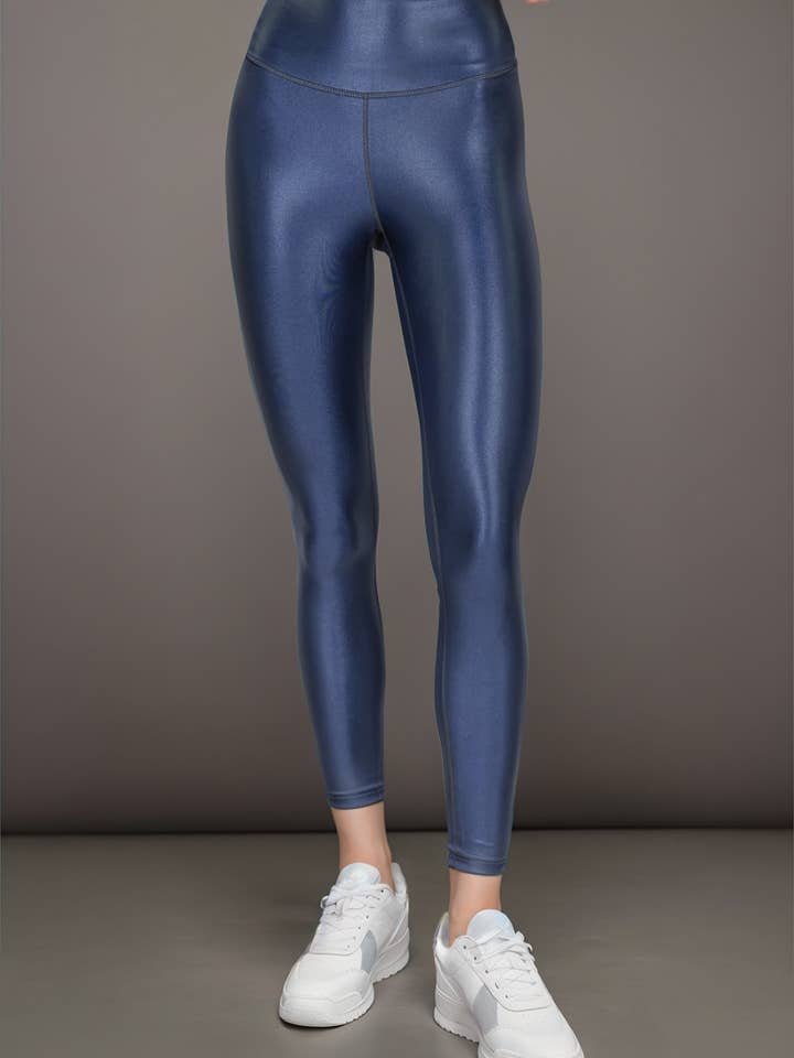 Hög Shine Tight Navy Blazer för wholesale av DYI Define Your Inspiration