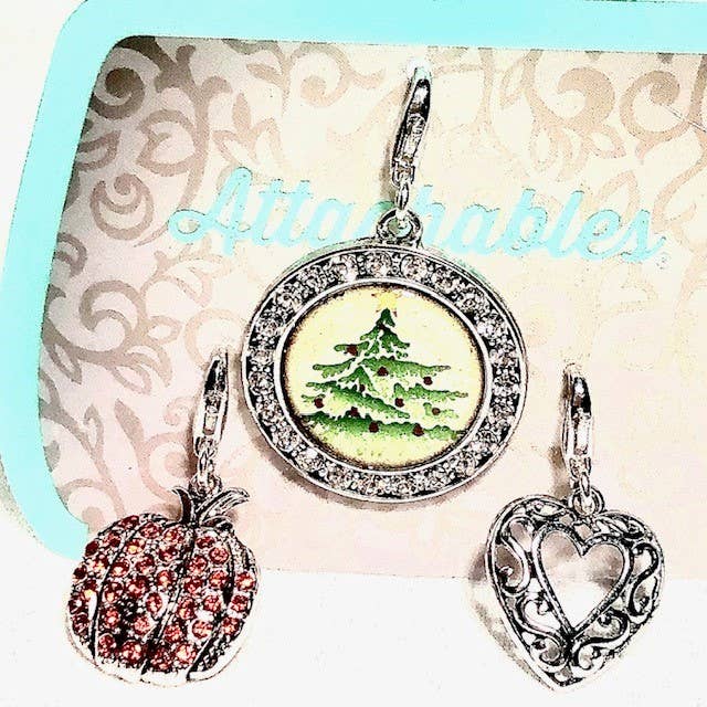 Pompoen, kerstboom, hart bevestigbare set voor wholesale door Attractables