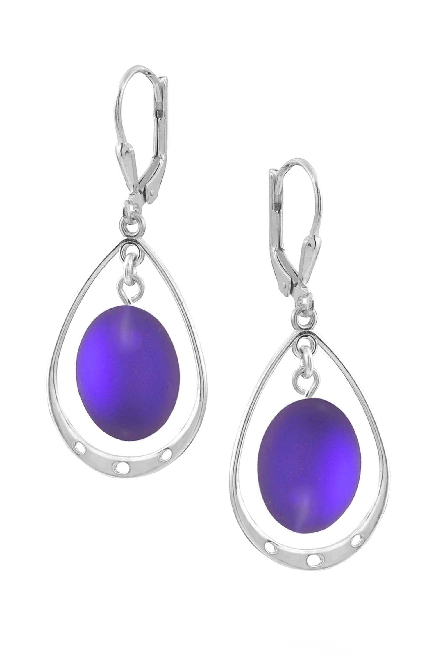 LeightWorks - Vente Boucles d'oreilles pendantes - Boucles d'oreilles ovales avec boucle6