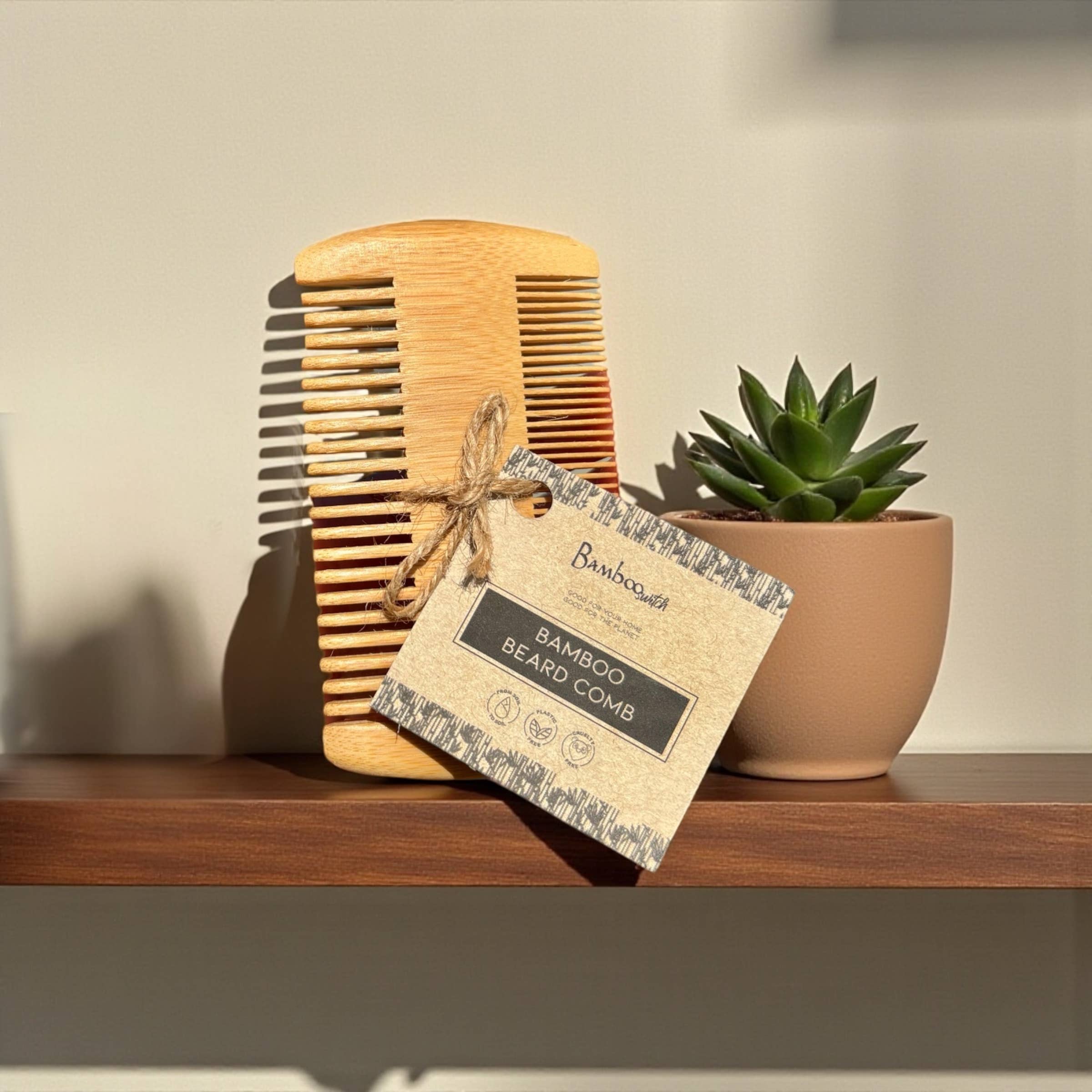 Bamboo Switch - Wholesale Beard Brush/Comb - Bamboo Beard Comb | Men's Gift Bestseller