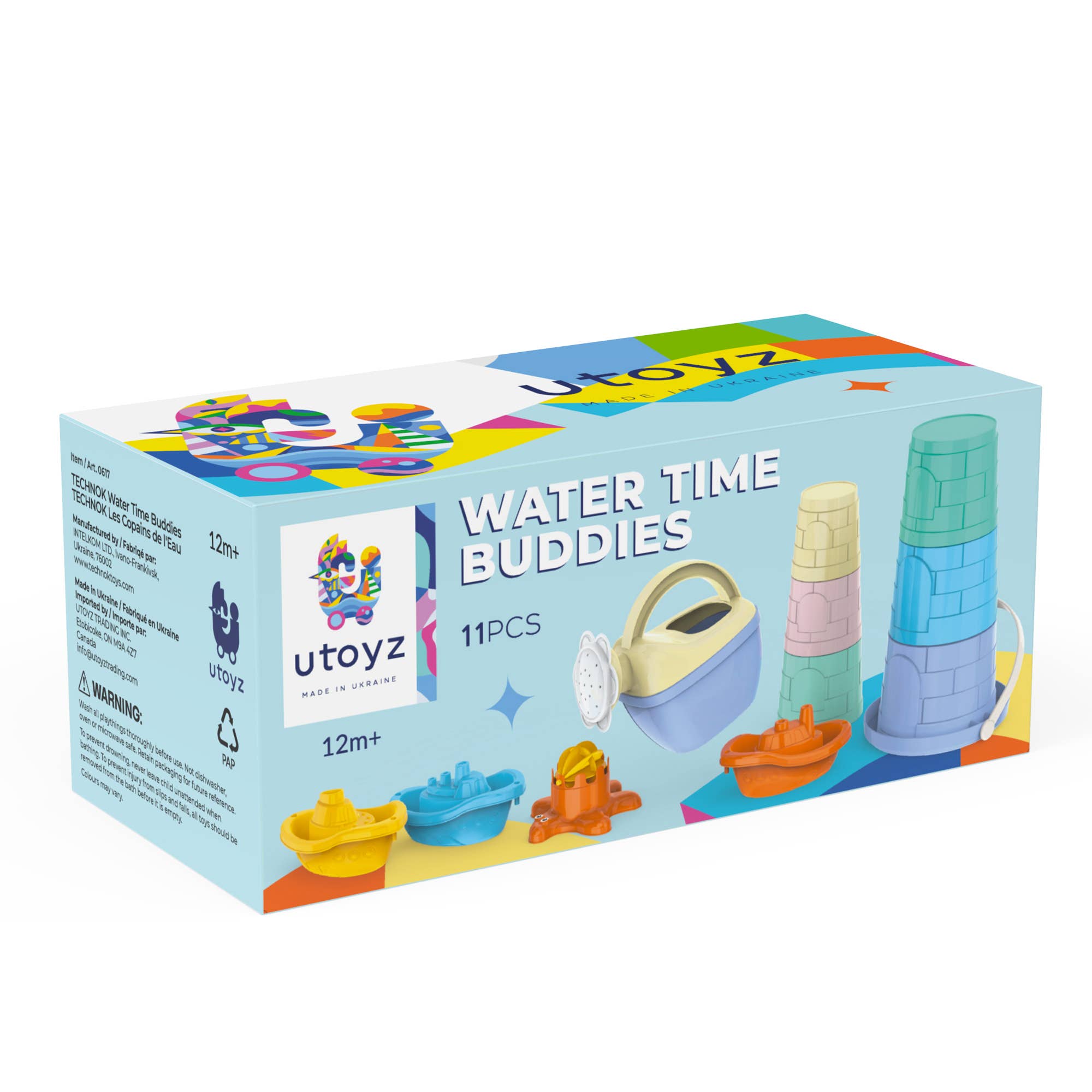 Technok - Wholesale Badspeelgoed - Baby - Technok Water Time Buddies | 11-delig badspeelgoed voor baby's en peuters1