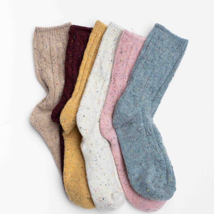 Wool Blend Speckled Knit Socks and other Purchase Wholesale brits knits. Free Returns & Net 60 Terms on Faire trending on Faire.
