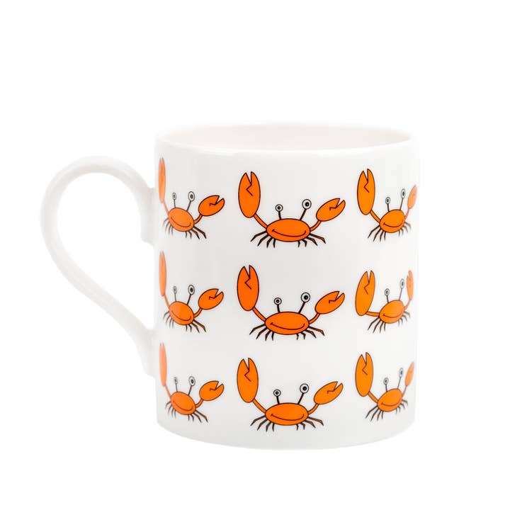 Kleine Tasse mit Krabbenmotiv für den Großhandel von Gone Crabbing