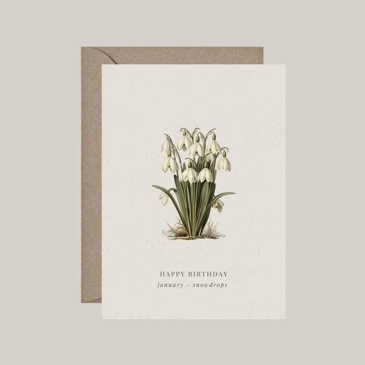 De Papierboetiek - Wholesale Birthday Card - Birth flowers | 12 birthday cards with envelope3