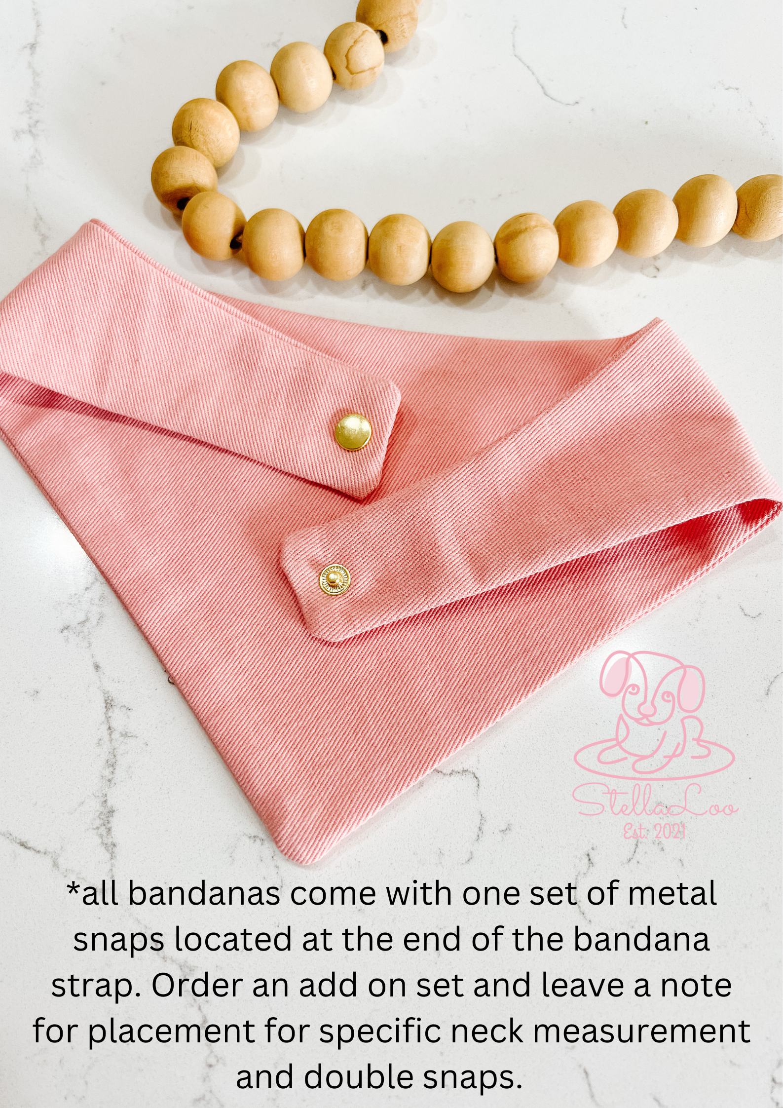 StellaLoo - Wholesale Pet Bandana - Dog - Handsome AF Stars Reversible Dog Bandana, Pet Snap On Scarf 4