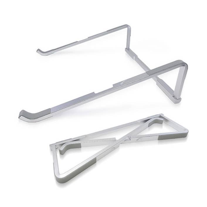 Suporte para computador portátil dobrável, para computadores portáteis de 12" a 17" - Prateado por atacado de RapidX