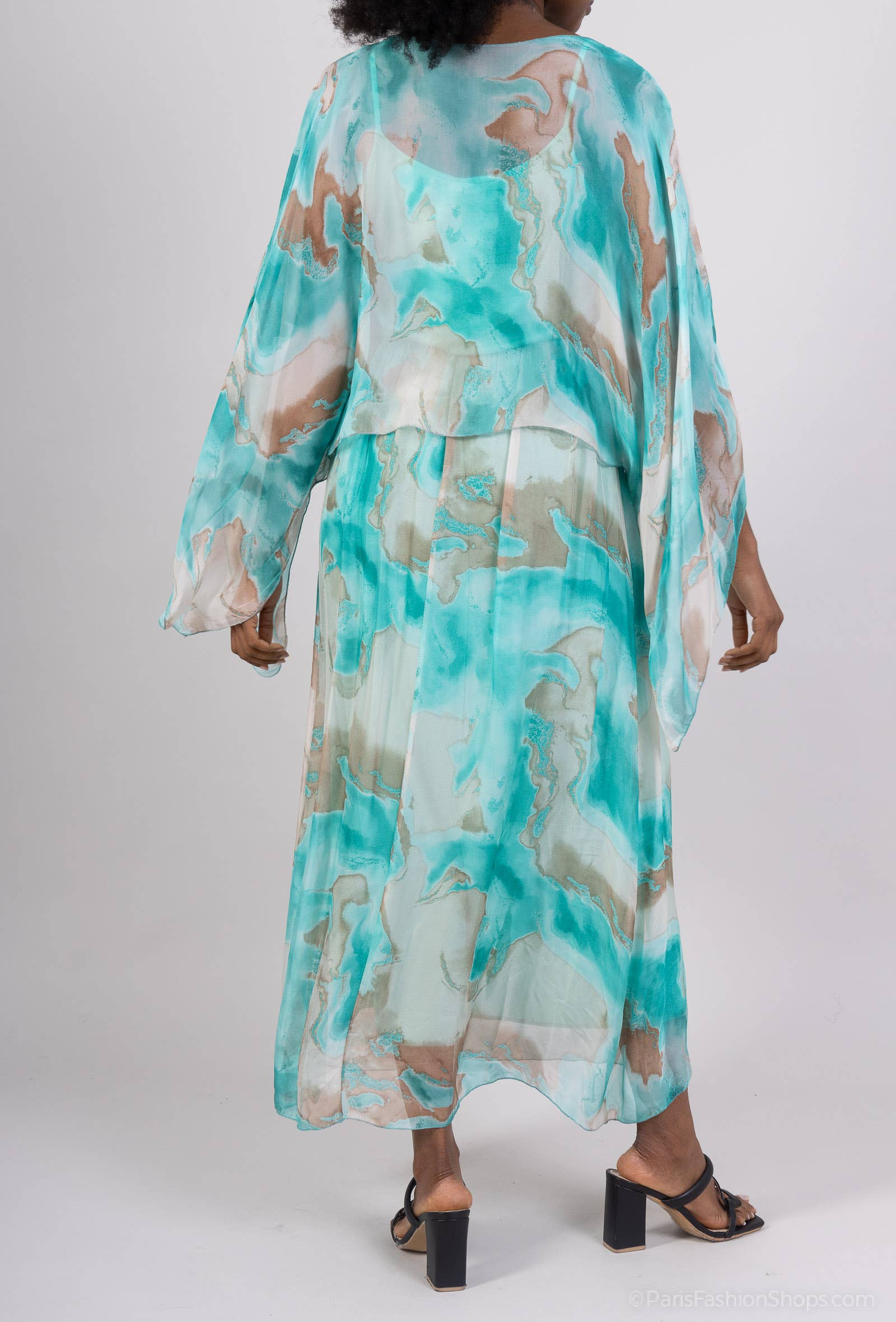 Shyloh - Wholesale Dress - Women's - 2-in-1 printed silk dress 3046810