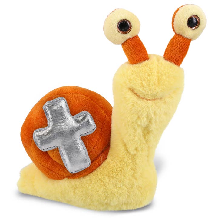 Cota Global – wholesale Fyllda/plyschleksaker - Barn och baby – Plyschkors - Supermjuk plysch - Orange snigel liten 5,5"