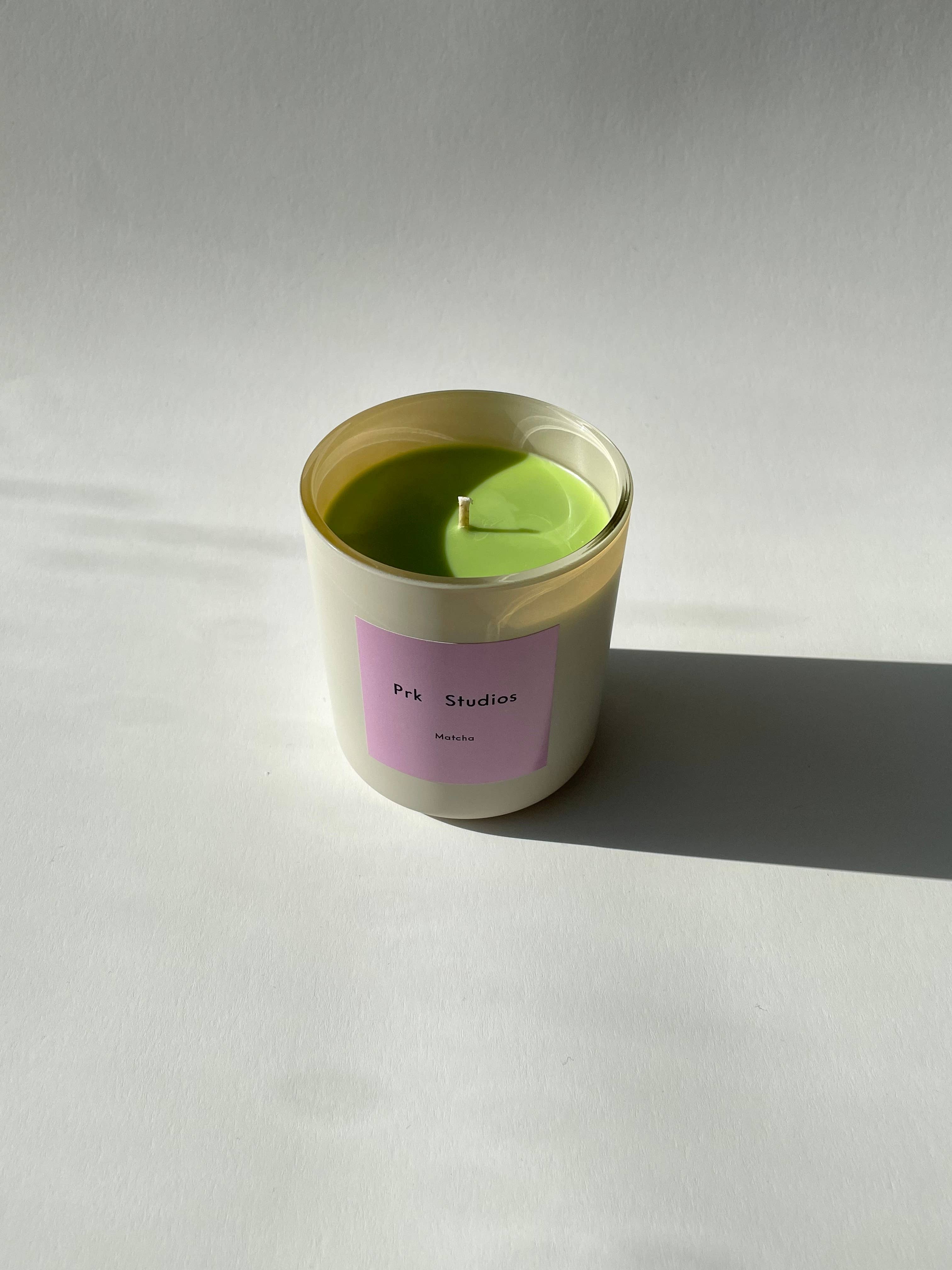 Prk Studios - Wholesale Jar/Filled Candle - Matcha Candle 8oz | 100% Natural Soy Wax w/ Essential Oils 2
