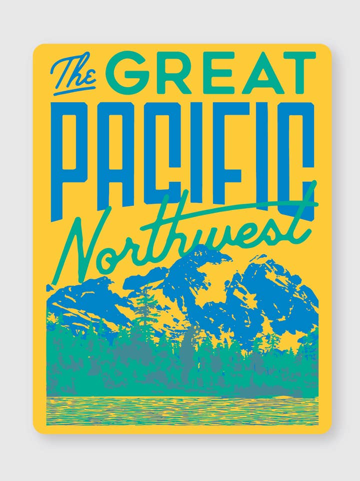 The Great Pacific Northwest Sticker for wholesale by Pike Street Press