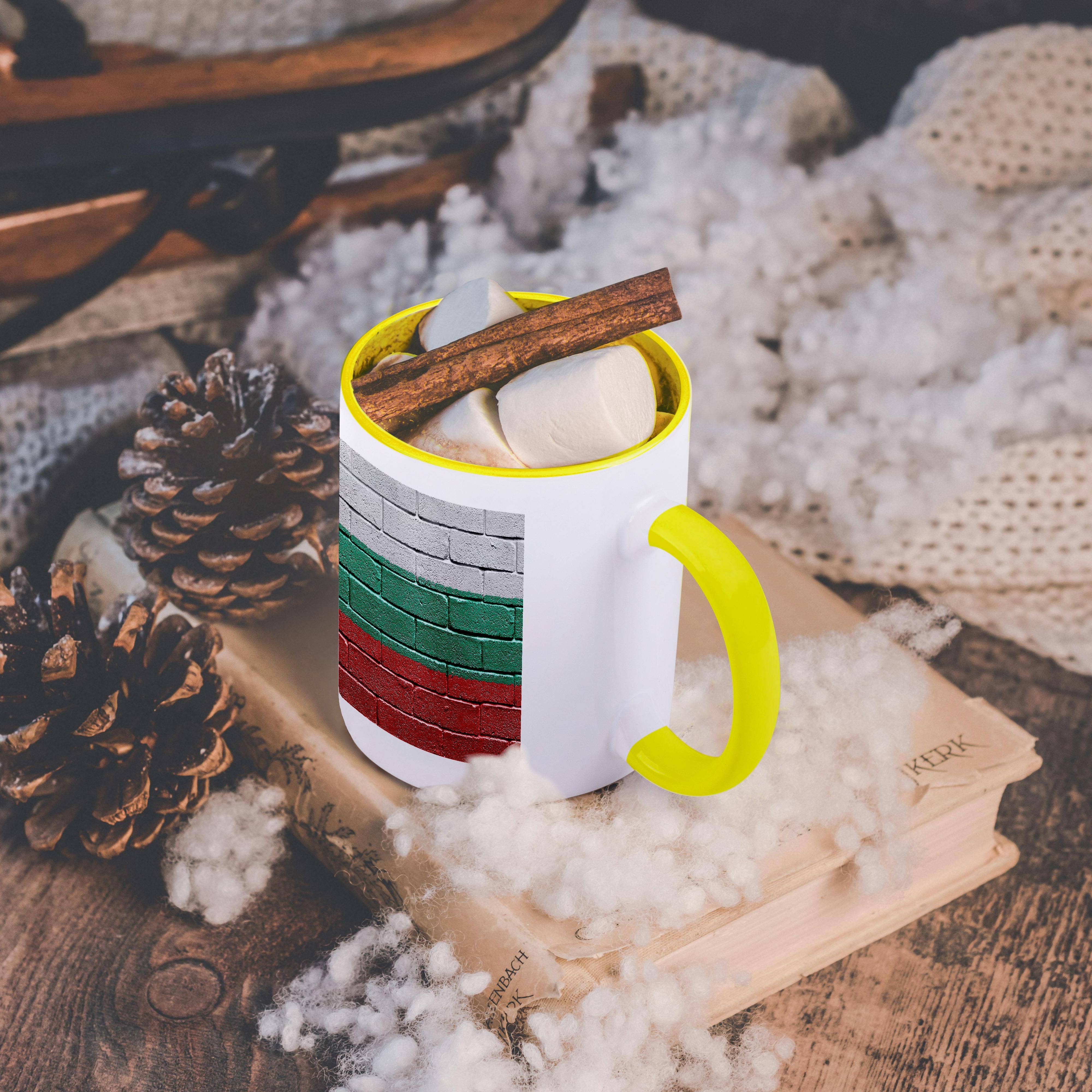 3dRose - Wholesale Coffee Mug - 3dRose, National flag of Bulgaria painted onto a brick wall Bulgarian, Mug5