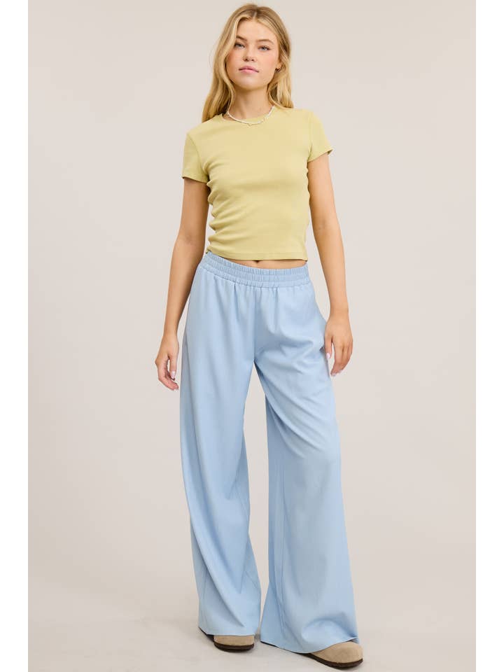 Mimosa - Wholesale T-Shirt - Women's - Basic Short Sleeve Baby Tee Knit Top39