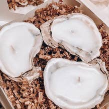 Oyster Candle Company - Charleston - Wholesale Tea Light Candles - Oyster Tealight Gift Set of 3