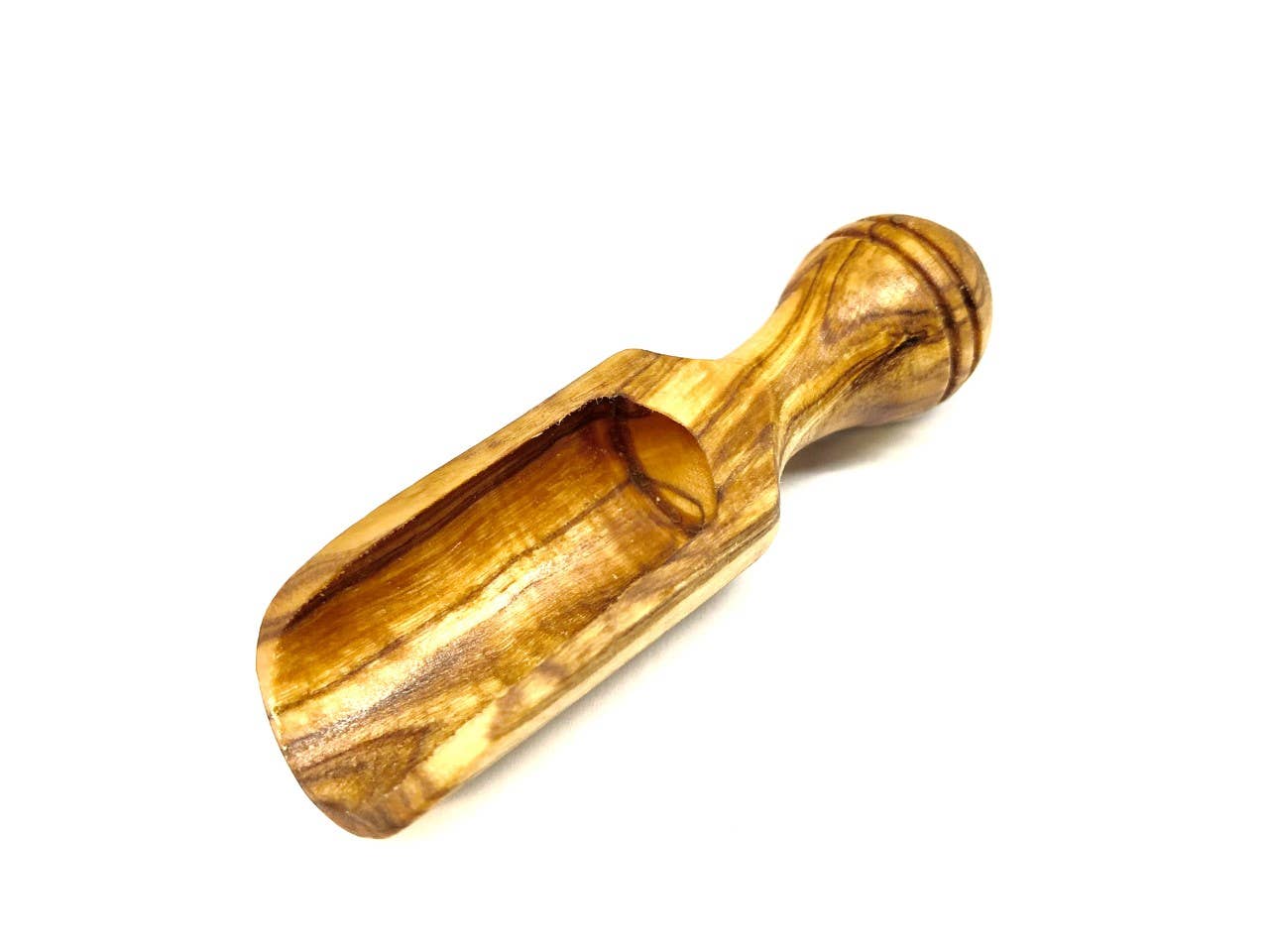 olivenholz-erleben – Großhandel Salz- & Pfefferstreuer-Set – Salzdose mit Deckel inkl. Salzschippchen, Olivenholz3