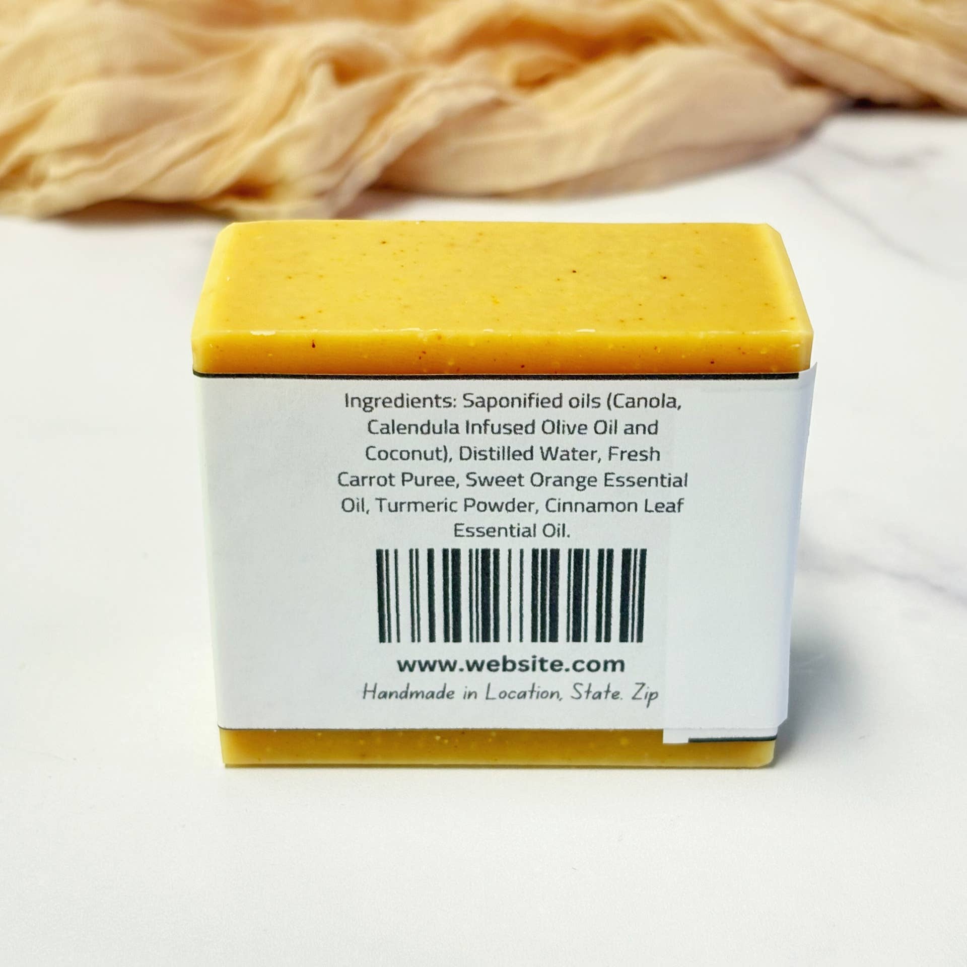 Serenity Soaps By Aki - Wholesale Bar Soap - Private Label | Turmeric & Carrot Soap Bar4