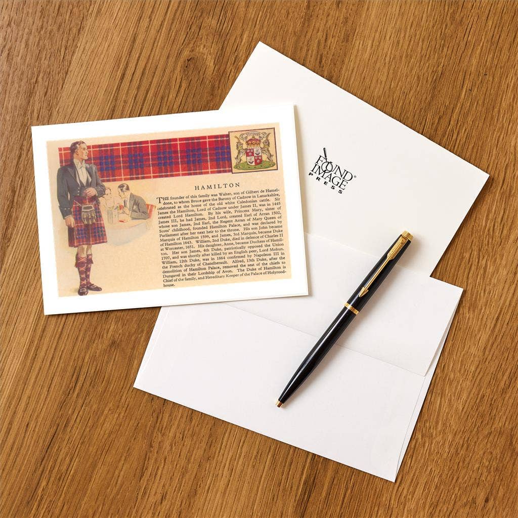 Found Image Press - Vente Assortiments de papeterie/cartes - Carte de vœux EN-427 Histoire de la famille Hamilton1