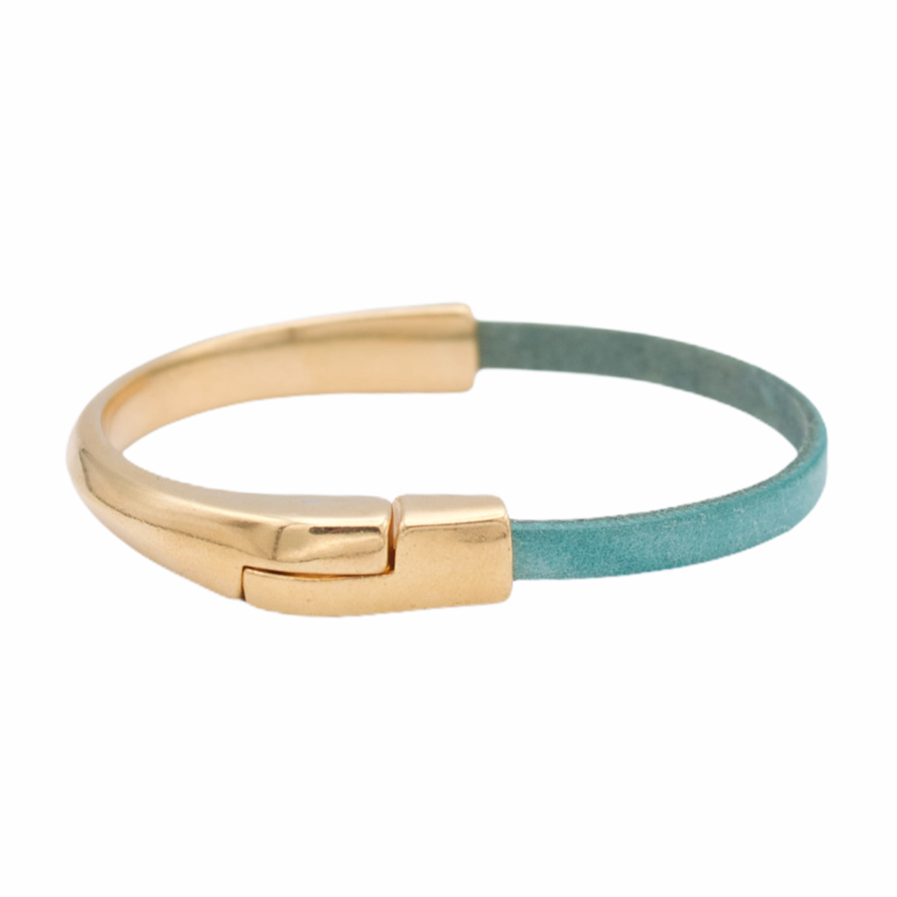 Araracuara - Wholesale Bangle Bracelet - AMACAYACÚ leather bracelet (gold) with magnetic clasp24