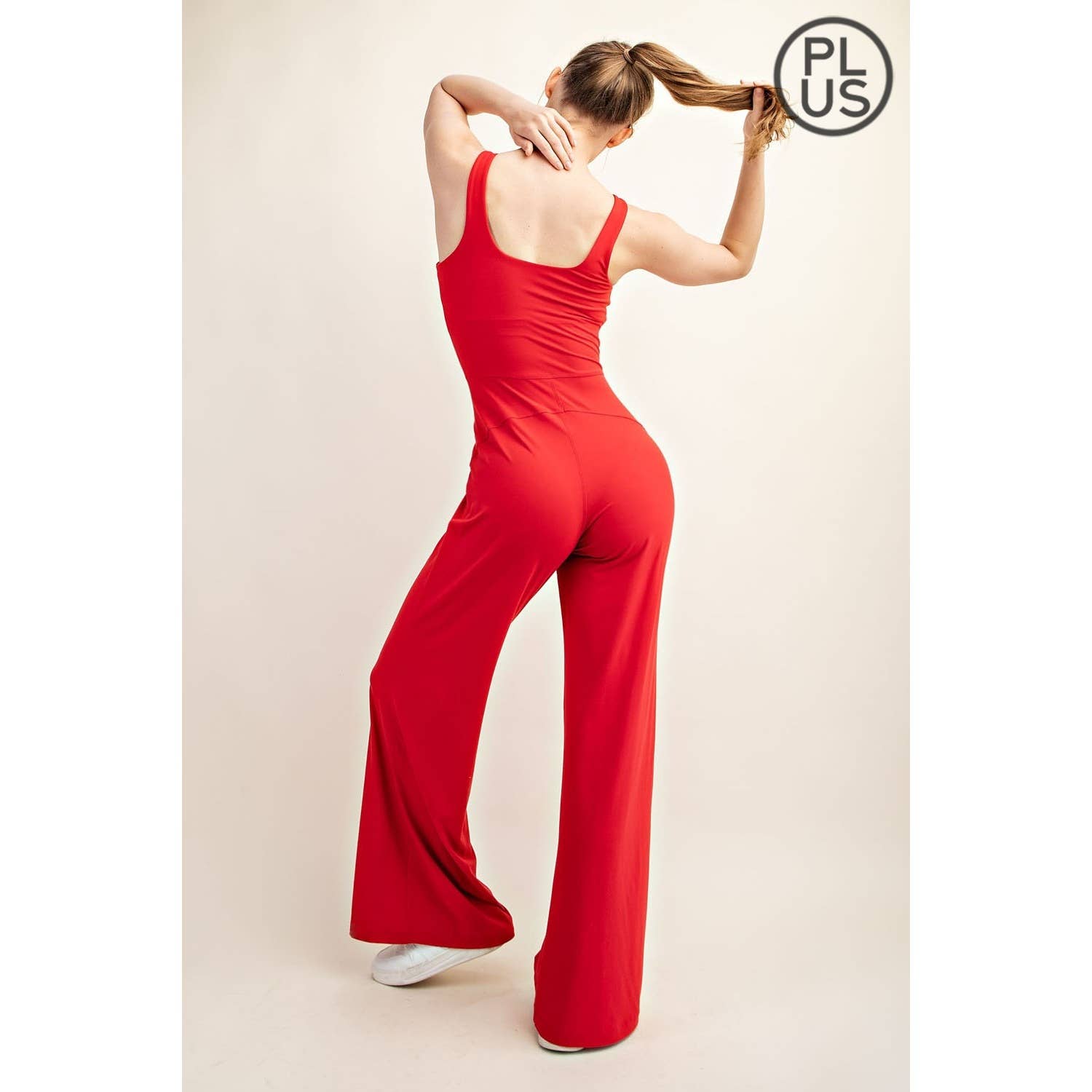 Rae Mode - Vente Combinaison – femme - COMBINAISON À JAMBES LARGES EN BEURRE RECYCLÉ GRANDE TAILLE23