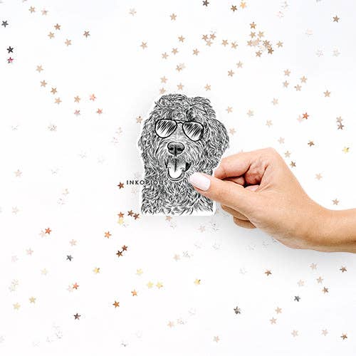 Inkopious - Wholesale Sticker - Murr Dog Labradoodle - Decal Sticker0